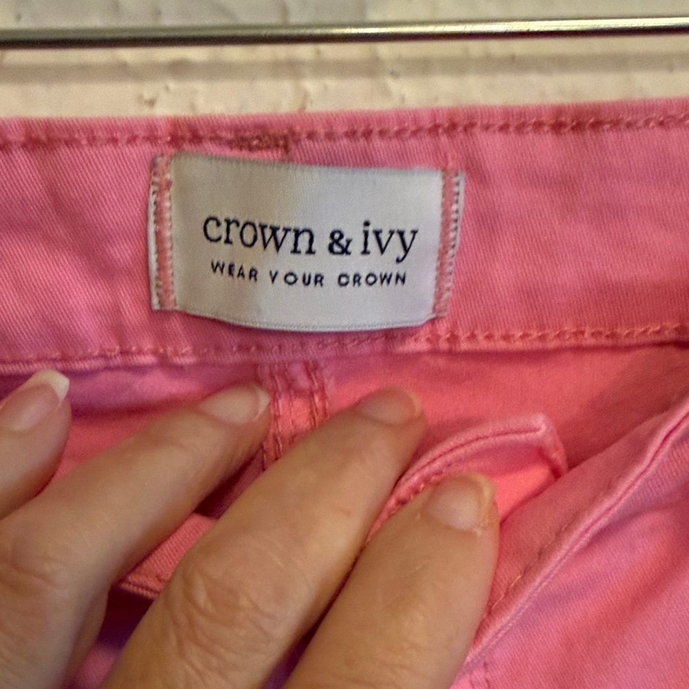 🌸🌸🌸BOGOHO 🌸🌸🌸Crown&Ivy Pink Skinny Jeans-12 - Picture 4 of 12